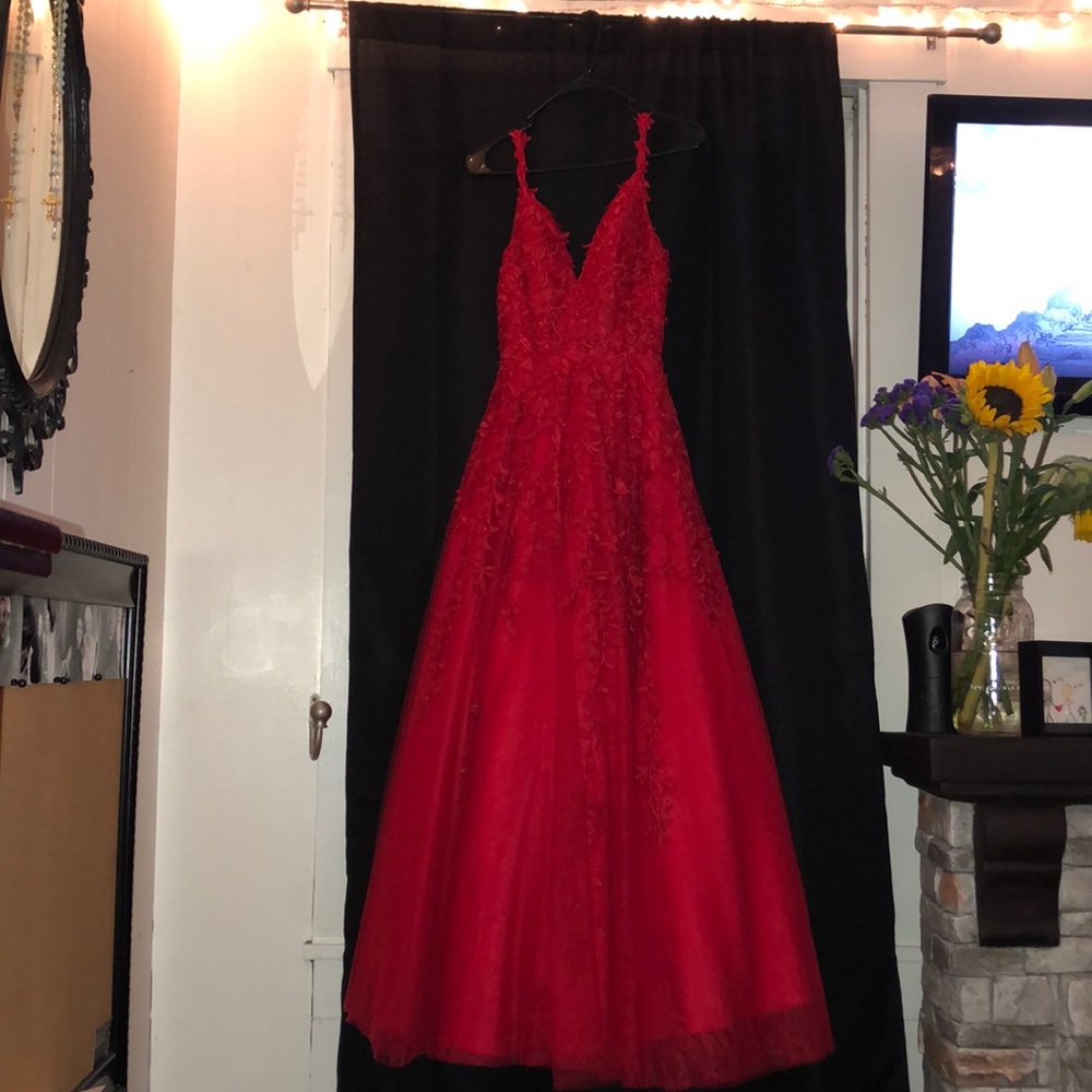 Elegant red dress